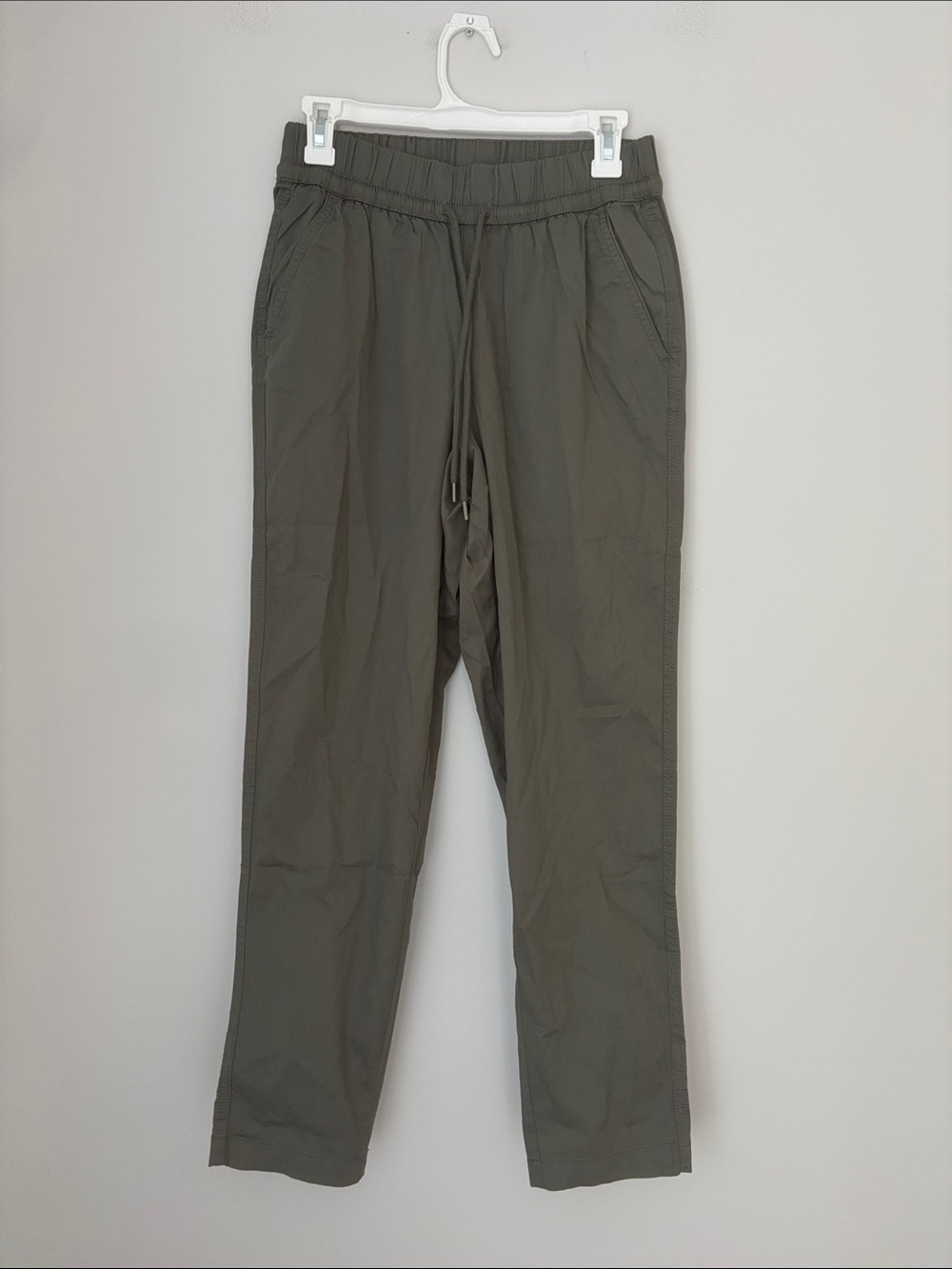 Pact Light Green Organic Cotton Tapered Leg Drawstring Pant